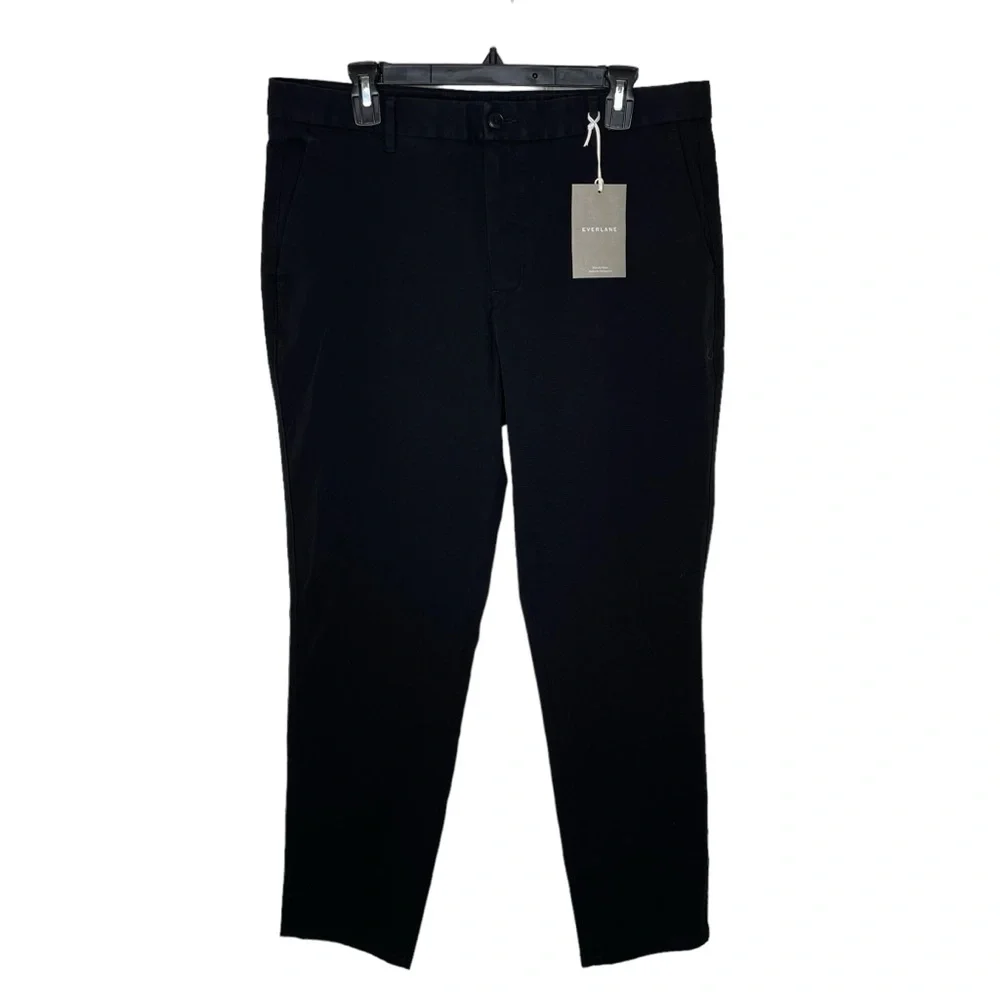 NEW‎ WITH TAGS  Everlane Black The Performance Chino Uniform Athletic 35 x 30